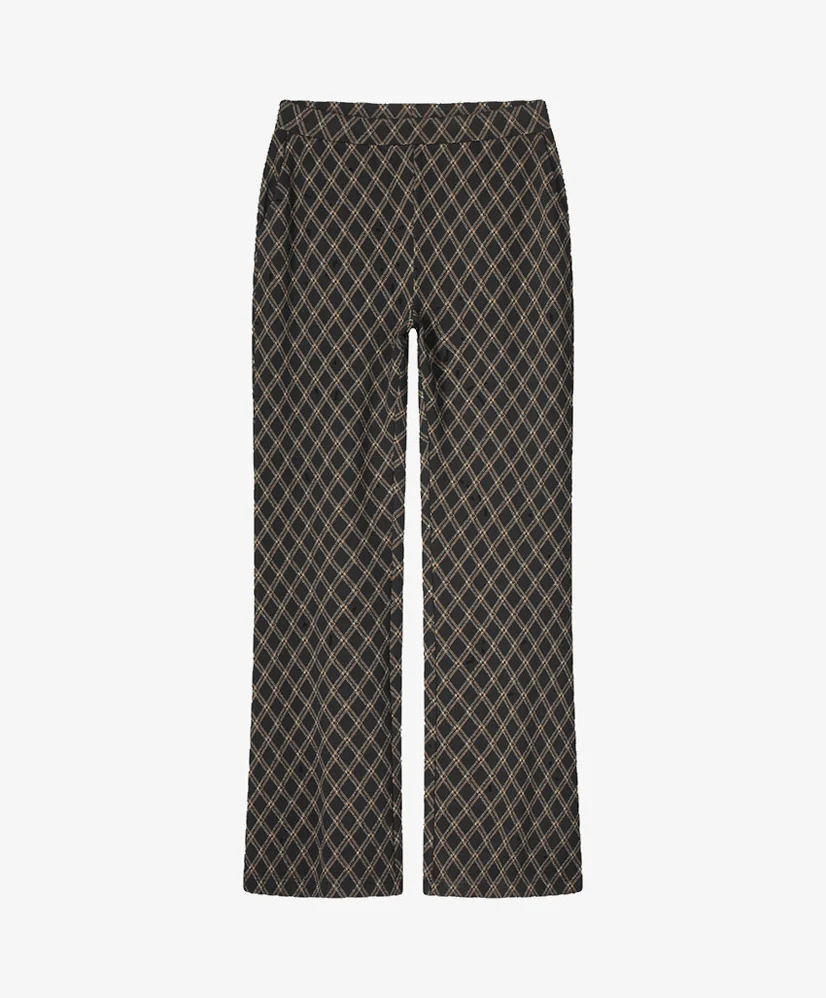 Summum Broek Diagonal Check Jacquard