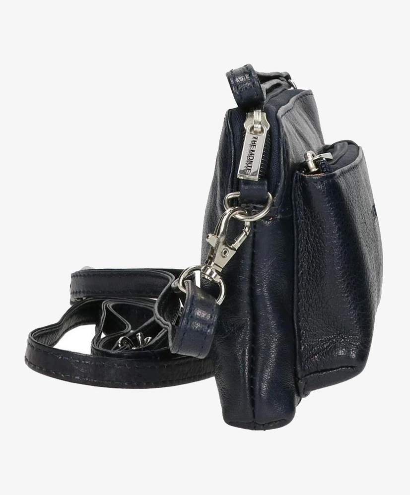 The Monte Crossbodytas Buff Leather