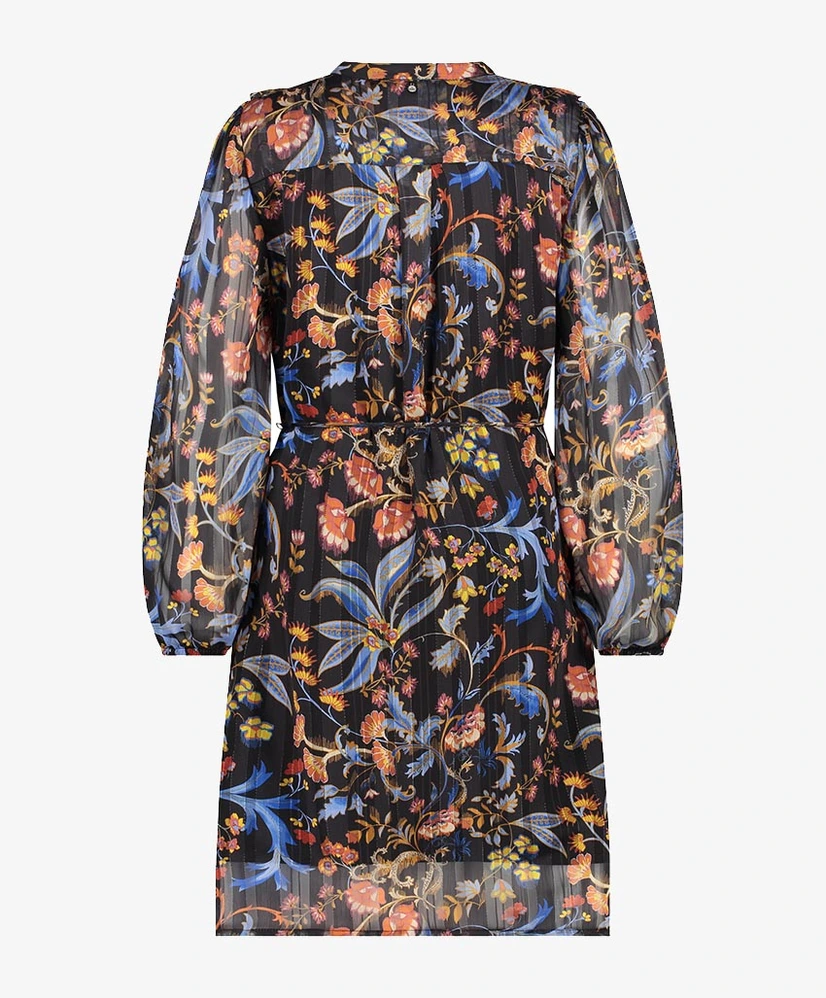 Tramontana Jurk Chiffon Autumn Florals