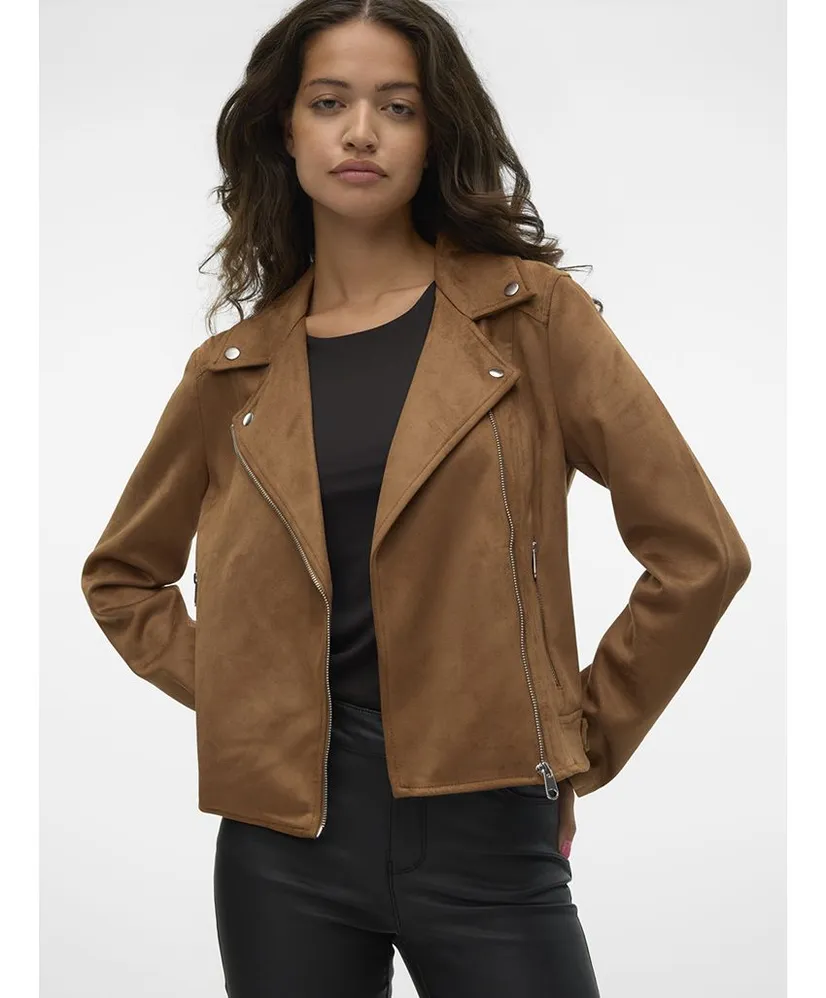 VERO MODA Bikerjack Jose Faux Suede