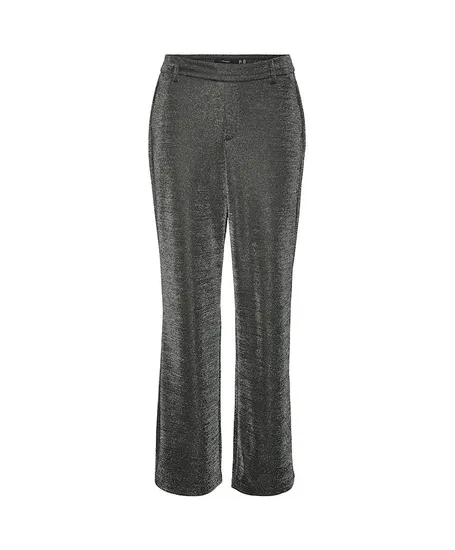 VERO MODA Pantalon Shali Straight Fit Shiny