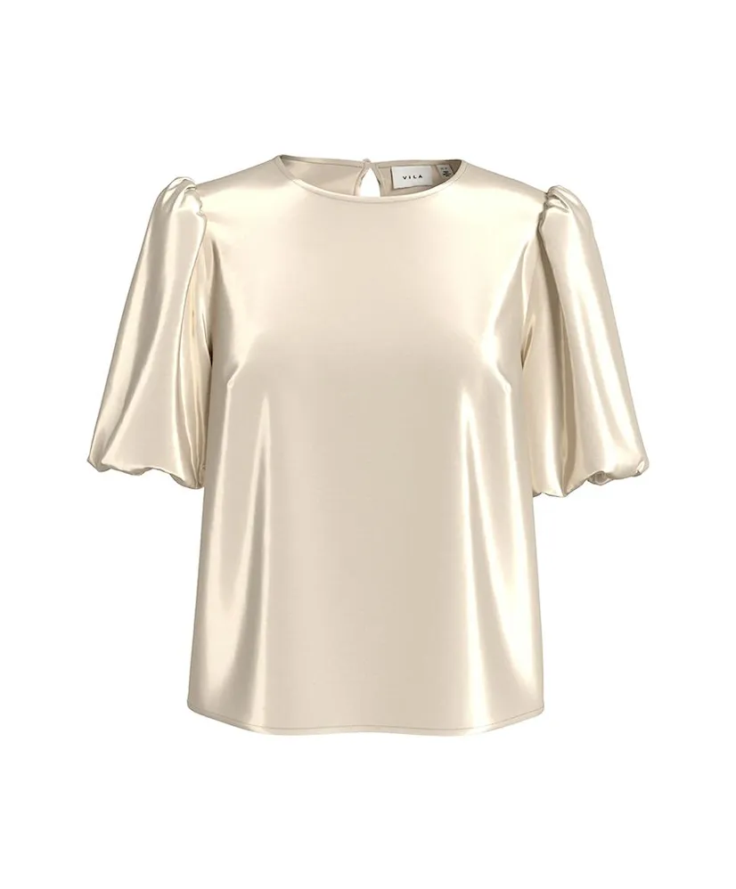 VILA Top Ellette Satin Puff