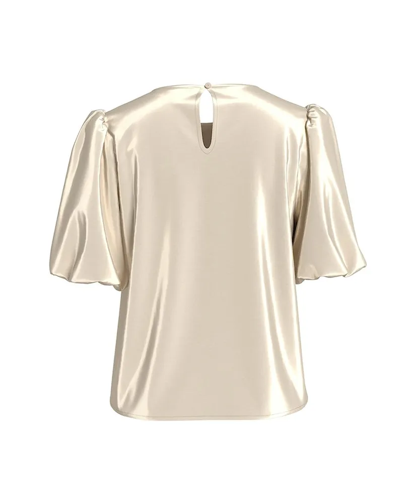 VILA Top Ellette Satin Puff