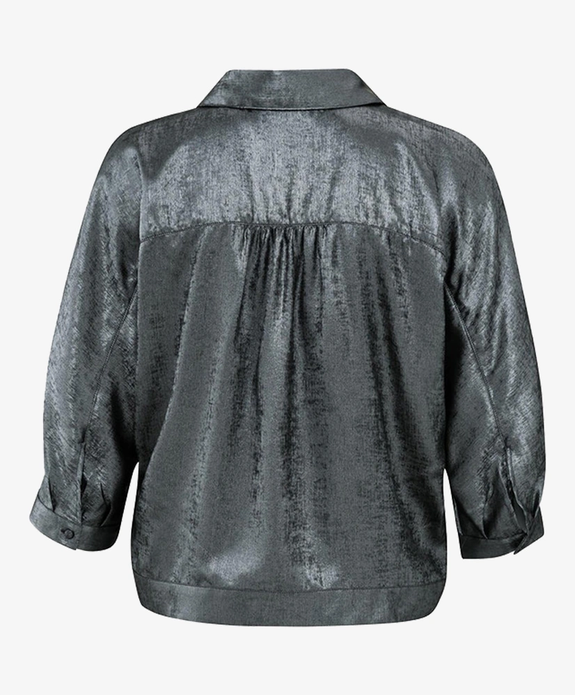 YAYA Blouse Metallic Batwing