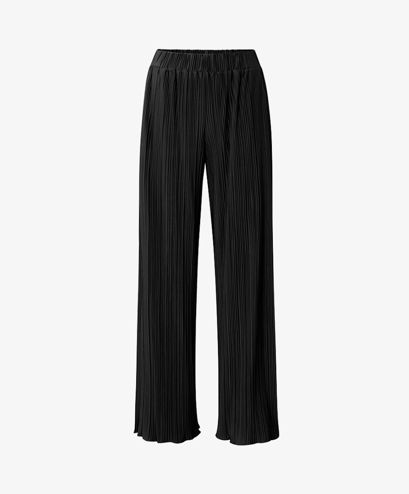 YAYA Broek Jersey Plissé Wide Leg