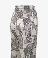 YAYA Broek Printed Satin Wide Leg