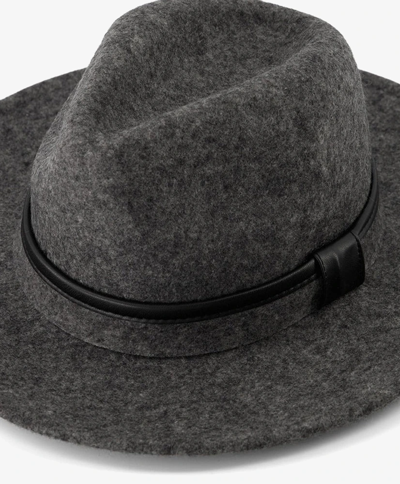 YAYA Hoed Fedora Wool