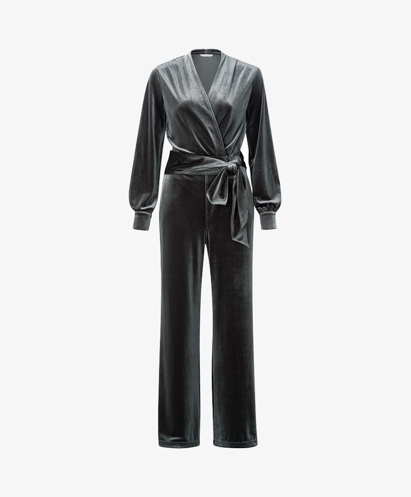 YAYA Jumpsuit Jersey Velours Wide Leg