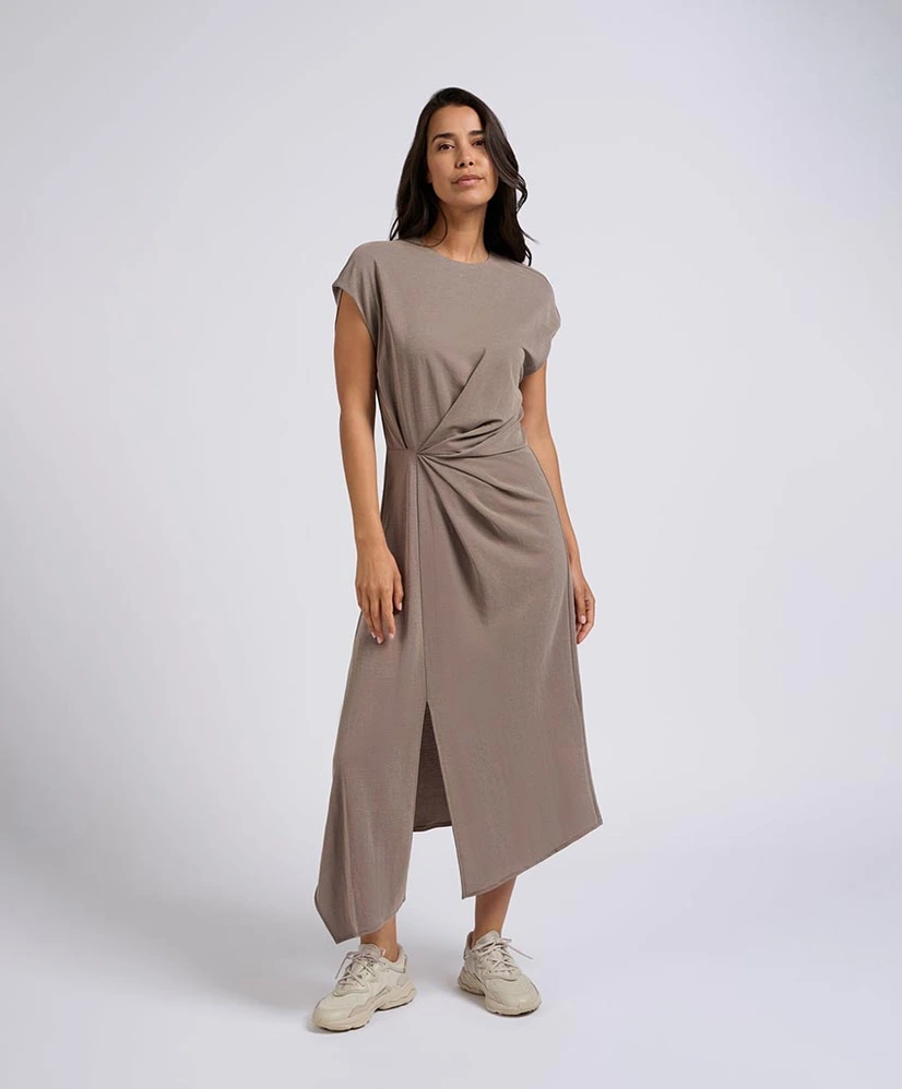 YAYA Jurk Midi Pleated